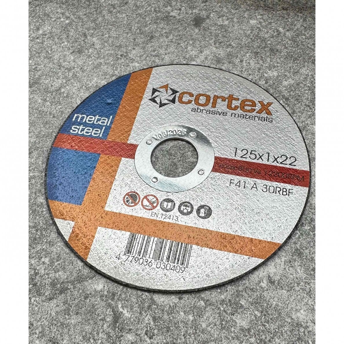 Abrazyvinis metalo pjovimo diskas Cortex 125x1,0 Abrazyvinis metalo pjovimo diskas Cortex 125x1,0