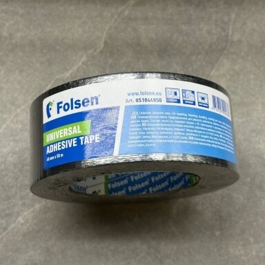 Folsen sandarinimo juosta, juoda, 48 mm x 50 m Folsen sandarinimo juosta, juoda, 48 mm x 50 m
